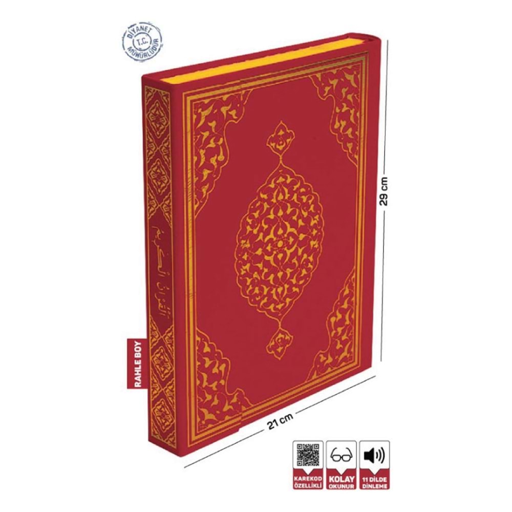 Kur'an-ı Kerim Bilgisayar Hatlı Rahle Boy (KUR'AN 002) Sesli Kur'an