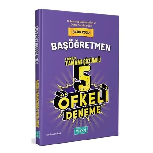 Marka Yayınları Ökbs Başöğretmen Öfkeli Tamamı Çözümlü 5 Fasikül Deneme -j