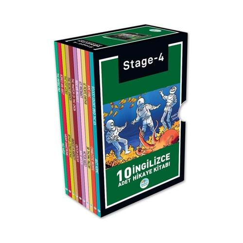 Mavi Çatı Yayınları İngilizce Hikaye Seti Stage 4 – 10 Ciltsiz Normal Boy Kitap, Kolektif Yazarlar