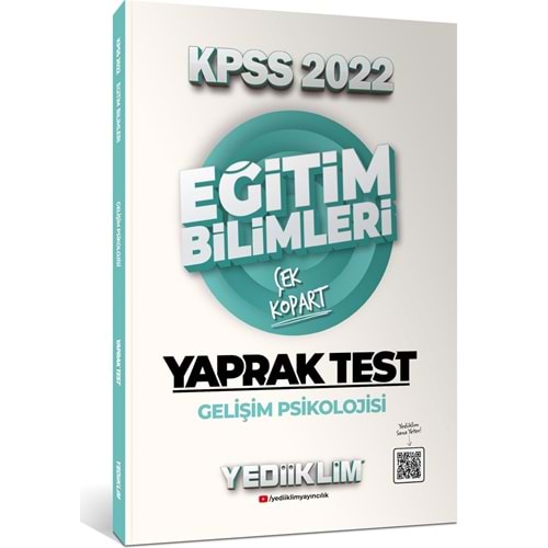 Yediiklim Yayınları 2022 KPSS Eğitim Bilimleri Gelişim Psikolojisi Çek Kopart Yaprak Test
