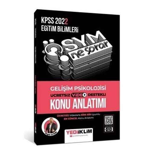 Yediiklim Yayınları KPSS 2022 ÖSYM Ne Sorar Gelişim Psikolojisi Video Destekli Konu Anlatımı