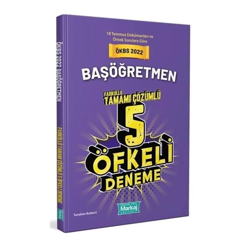 Marka Yayınları Ökbs Başöğretmen Öfkeli Tamamı Çözümlü 5 Fasikül Deneme -j
