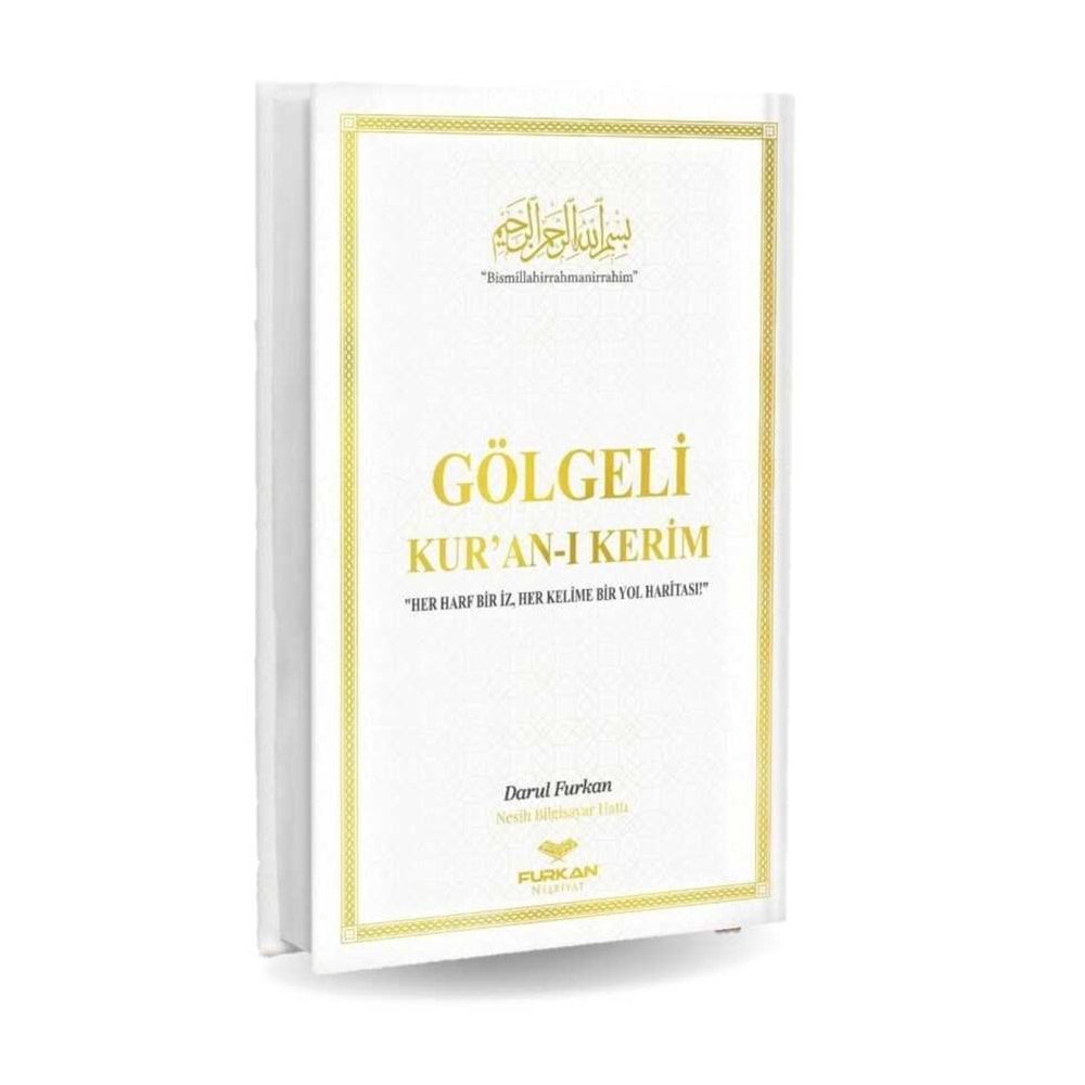 Gölgeli Kuranı Kerim ve Yazı Mushafı - Hafızlar için Arapça El Yazısı Pratik Kitabı Beyaz